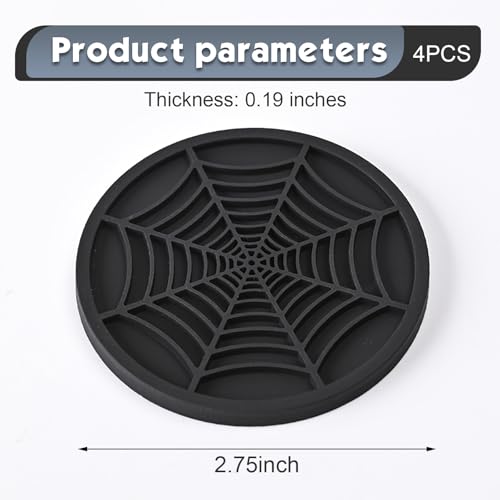 4PCS Portavasos para Carro, Soporte Antideslizante de PVC miniatura 2
