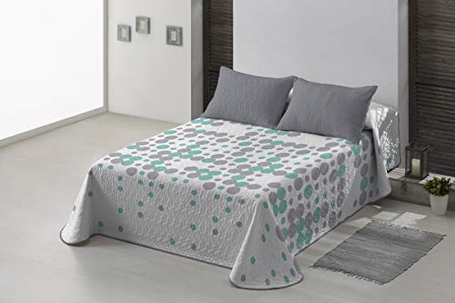 Basic Home Colcha Estampada Cala Verde Cama 135 cm
