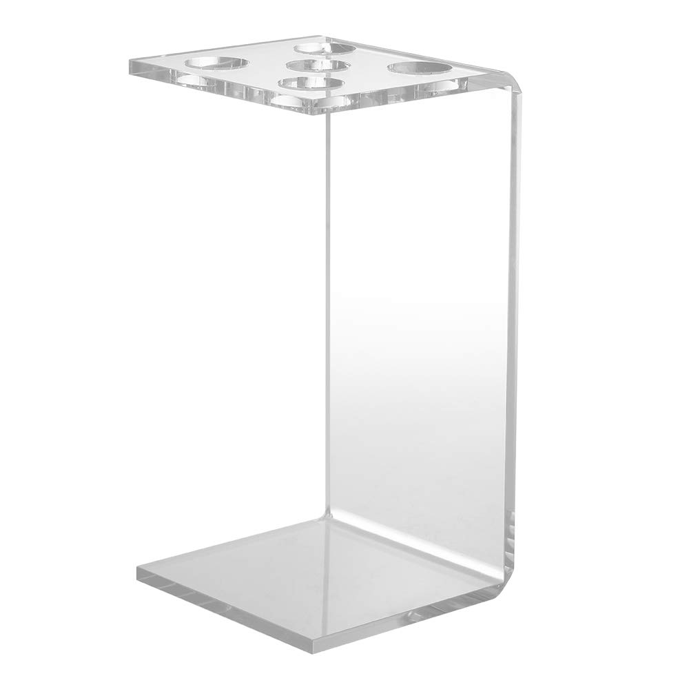 Juroupi Professional Hair Scissor Comb Holder Salon Scissor Shear Rack Hairdressing Combs Organizer Acrylic Transparent