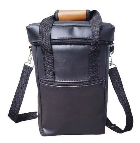 Bolsa Térmica Porta Vinho Garrafas Premium Executiva - Couro Sintético