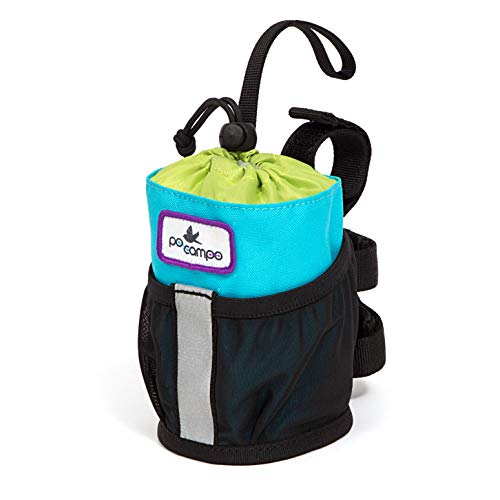 Po Campo Kids Bike Water Bottle Holder - Blip Water Bottle Feed Bag - Small Fabric Bike Basket For Bicycle Handlebars - Waterproof Bike Pouch For Boys Girls Bike Or Scooter (Blast Blue) #TOP4