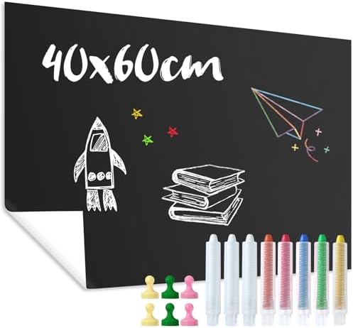 WEINIDASI Papier Tableau Blanc Magnétique, 40×80cm Adhesif Tableau Blanc Effacable Autocollant