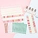 Tbestmax 3 Sets 216 Tips Nail Color Swatch, Double Layer Tips Clear Nail Color Display Palette Paint Practice Chart Swatches