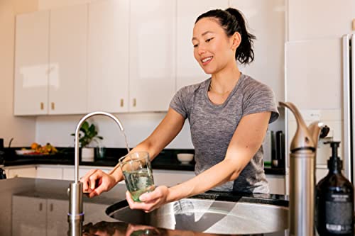 Acuva- Arrowmax 2.0 Uv-Led Water Purifier, Under Sink Water Filter System With Smart Faucet, Universal Power Supply, Brushed Nickel Faucet #TOP7