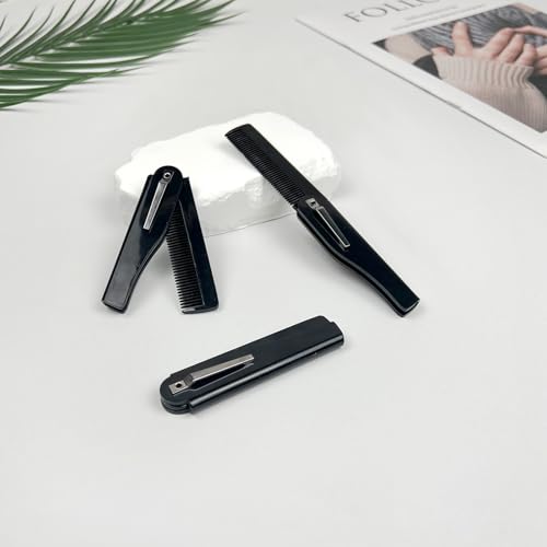 Peine Plegable Negro para Cabello y Barba miniatura 7