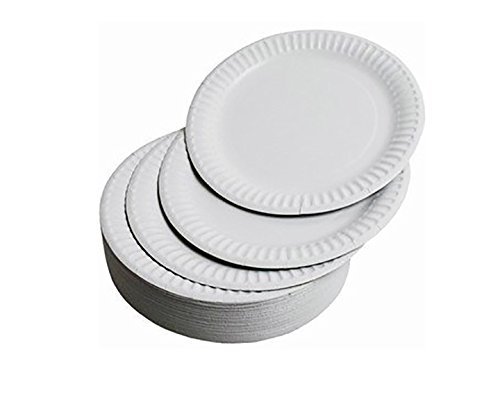 Miniatura 2 de Platos de papel de 9" sin revestimiento - Paquete de 100 unidades