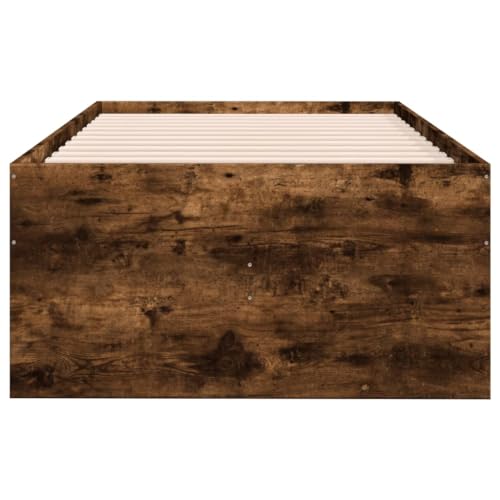 IKAYAA Einzelbett mit 6 Schubladen 75x190 cm, Jungendbett75x190 cm, Kojenbett mit Stauraum Kiefer massivholz, Tagesbett mit Stauraum, Funktionsbett 75x190 cm Räuchereiche – Bild 7