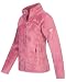 Geographical Norway Damen Teddy Fleece Jacke Herbst Winter Jacke Sweater Übergangsjacke, Farbe:Pink, Größe:M / 38