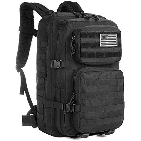 J.CARP Tactical EDC Sling Bag Pack, Military Rover Shoulder Molle Backpack, with USA Flag Patch Cover