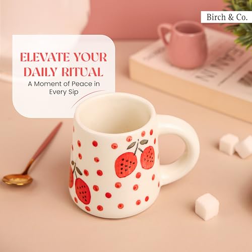 Image of Cups & Mugs - Coffee Mugs Set of 2 - Tea Cup - Ceramic Coffee Cup, Elegant Gift Pack, Microwave and Dishwasher Safe, Stylish Modern Design for Home & Office,RedRush Mug