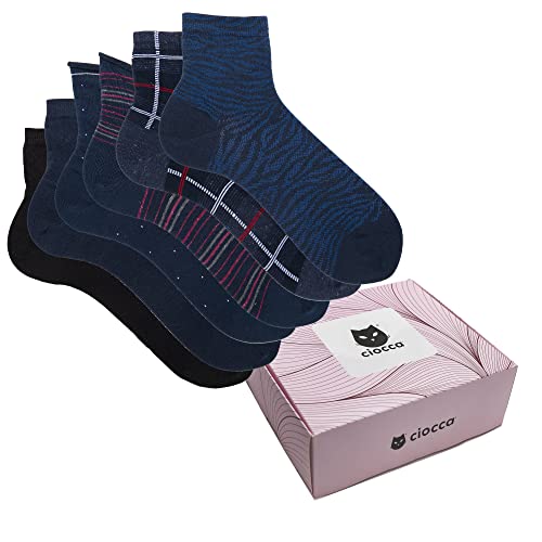Chaussettes femme court fantaisie anti pieds froids en coton doux et chaud