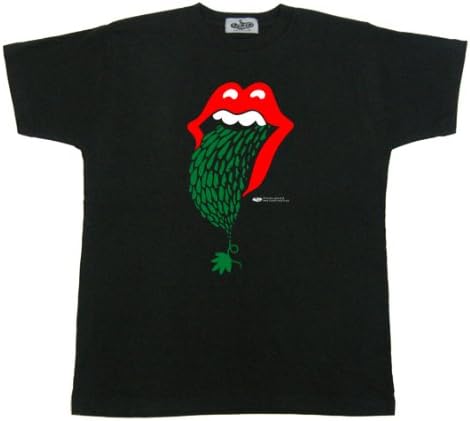 Amazon Okinawa イラストtシャツ ゴーヤーストーンズ ブラック Tシャツ カットソー 通販