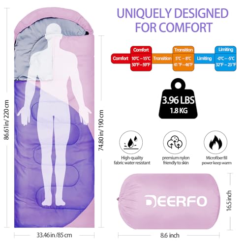 Deerfo Sleeping Bags For Adults Kids thumb #1