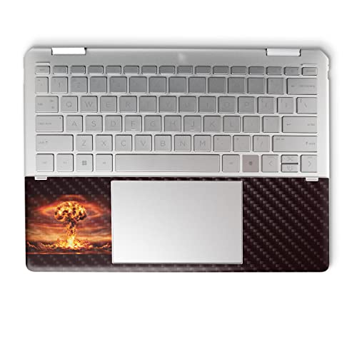 Image of MightySkins Carbon Fiber Skin Compatible with HP Spectre x360 14 inch (2022) Full Wrap Kit - Fallout | Protective, Durable Textured Carbon Fiber Finish | Easy to Apply | Made in The USA