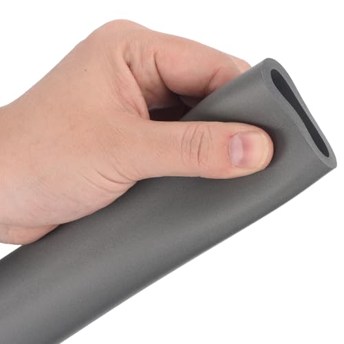 Image of uxcell Foam Tubing for Handle Grip Support,28mm(1 1 /8 inch) ID 38mm(1 1 /2 inch) OD 0.3 Meter /1ft Length Gray
