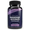 Zeal Chelated Magnesium Glycinate 240mg Capsules with NU-MAG Supports Sleep, Relaxation & Muscle Cramps | Non-GMO, Third Party Tested | 135 Capsules