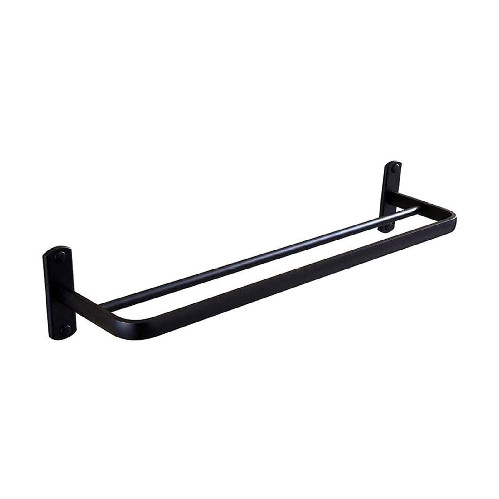 Porte-serviettes double en inox pour rangement mural de salle de bain robuste