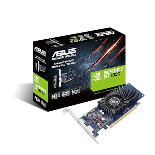 ASUS GT1030-2G-BRK – Tarjeta gráfica (GeForce GT 1030, 2 GB, GDDR5, 64 bit, 7680 x 4320 Pixeles, PCI Express 3.0)