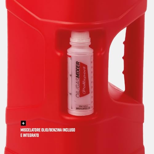 Polisport Prooctane 8464600002 - Borraccia Per Benzina Da 10 Litri Con Sistema Di Riempimento Rapido Durevole E Durevole Con Tappo A Prova Di Perdite, Colore Rosso - 6