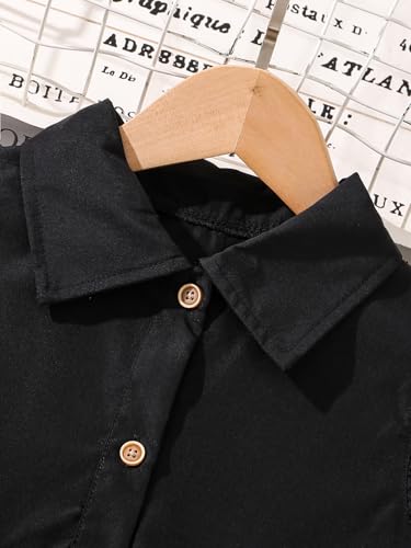 Girls Summer Dress Cute Ruffle Sleeve A Line Swing Party Dresses with Belt3