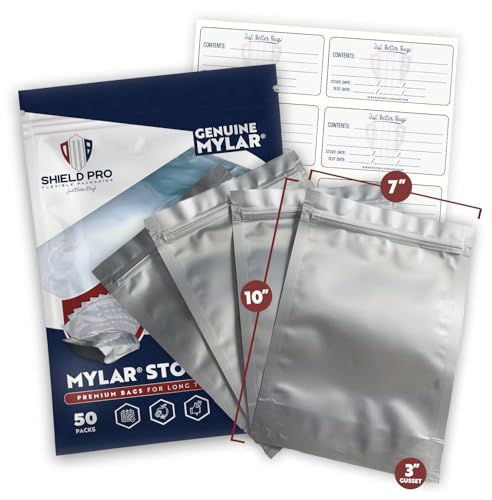 7.5 Mil Mylar Bags/Pouches - Multiple Sizes Genuine Odor-Proof Aluminum