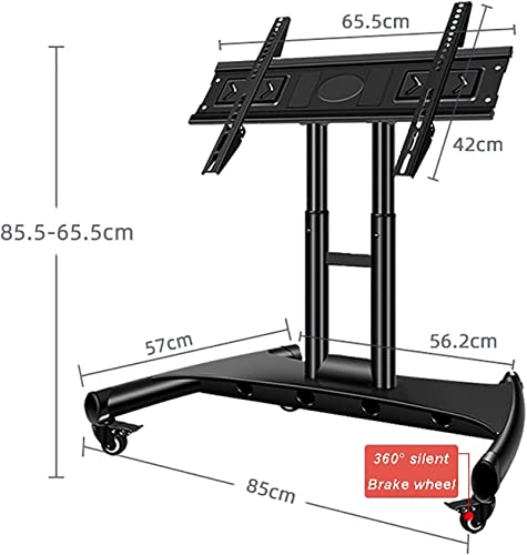 Soporte Móvil para TV de 32-70 Pulgadas con Ruedas y Ajuste de Altura miniatura 2