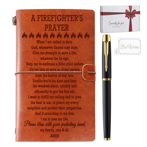 Cuaderno de oración de bombero con pautas para diario cristiano 1
