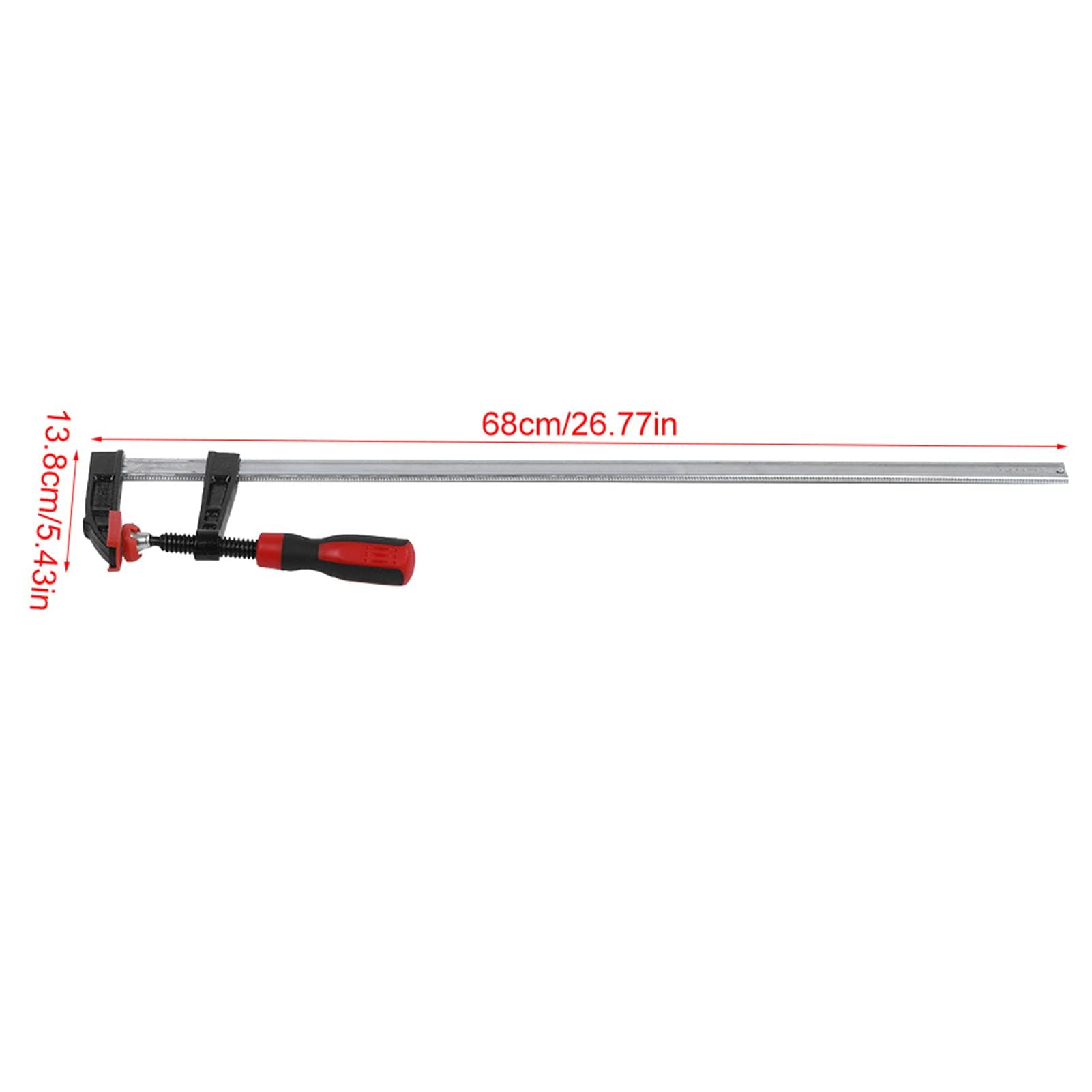 Sargento de Tornillo, 2 Piezas F abrazaderas Sargento de Barra, Juego de Abrazaderas de Liberación Rápida Abrazaderas de Tornillo de Acero Duradero para Trabajo Pesado Abrazadera Carpintería 80x600mm