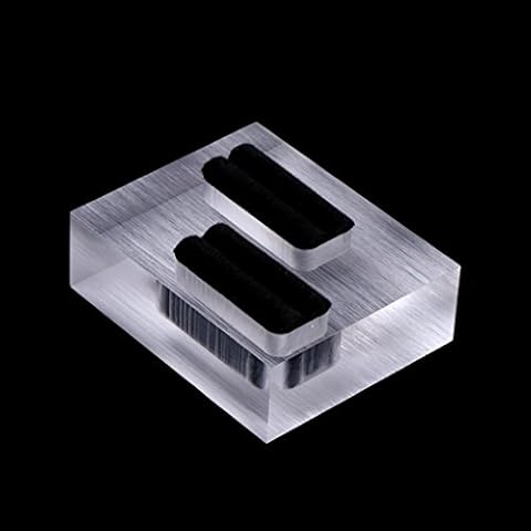 SimpleLife Ring Display Stand Jewelry Store Showcase Holder Clear Acrylic Double Organizer Cover