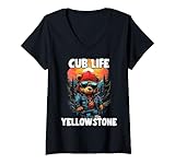 Photo Gallery yellowstone grizzly brown bear cub tshirt for kids women maglietta con collo a v Photo Gallery yellowstone grizzly brown bear cub tshirt for kids women maglietta con collo a v
