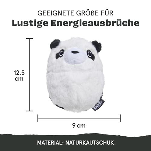 Bark Super Chewer Tough Dog Chew Toys for Aggressive Chewers, Plush 2 Toys in 1 Panda Bear - Large