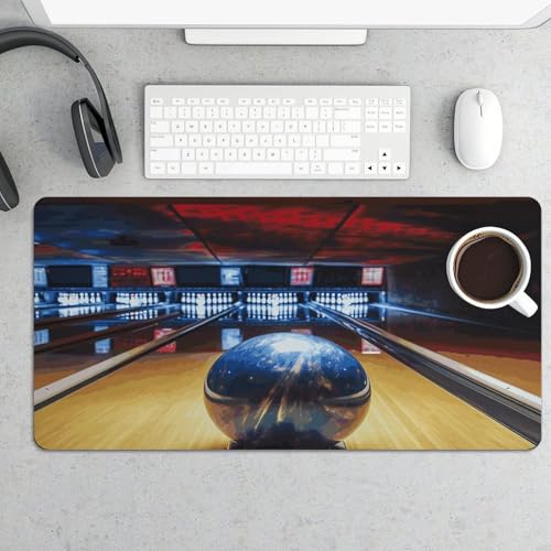 Bowling Desk Mat Alfombrilla grande antideslizante miniatura 5