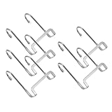 NUOBESTY 5 Stück Teiliges Edelstahl Türhaken Rostfreie Multifunktionale Aufhänger ohne Bohren Platzsparend für Kleider Hüte Handtücher in Küche Bad Schlafzimmer und Wohnzimmer