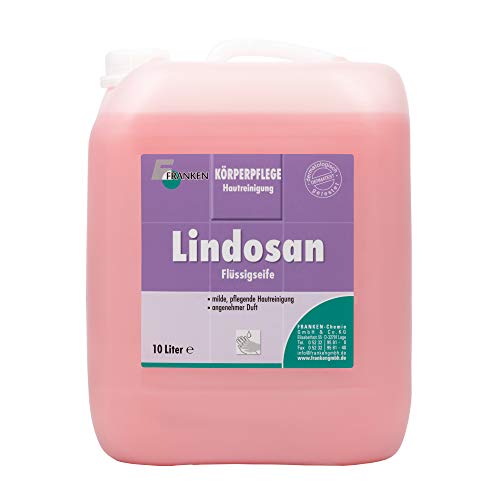 FRANKEN-Chemie Lindosan-Seifencreme (10 Liter Kanister) milde, hautfreundliche Handseife zur schnellen und schonenden Reinigung für empfindliche Haut