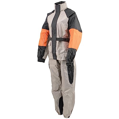 Image of NexGen Men's Rain Suit - Black /Orange /Gray