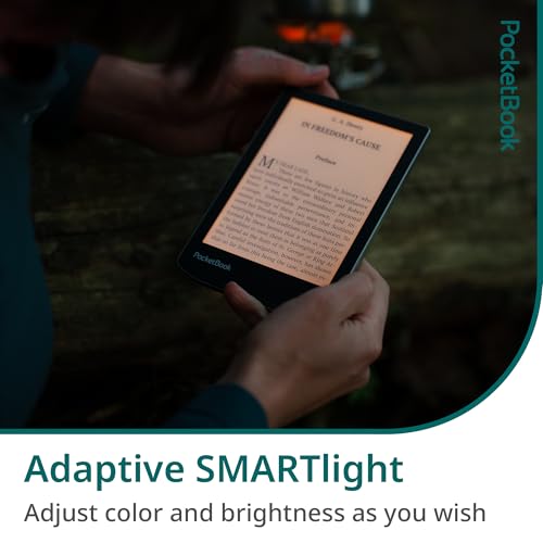 Image of PocketBook Verse E-Reader | Eye-Friendly 6'' E-Ink Carta HD Touchscreen | Adjustable SMARTlight | Up to 1 Month of Battery Life | WiFi & Memory Card Slot | E-Book Reader in Bright Blue