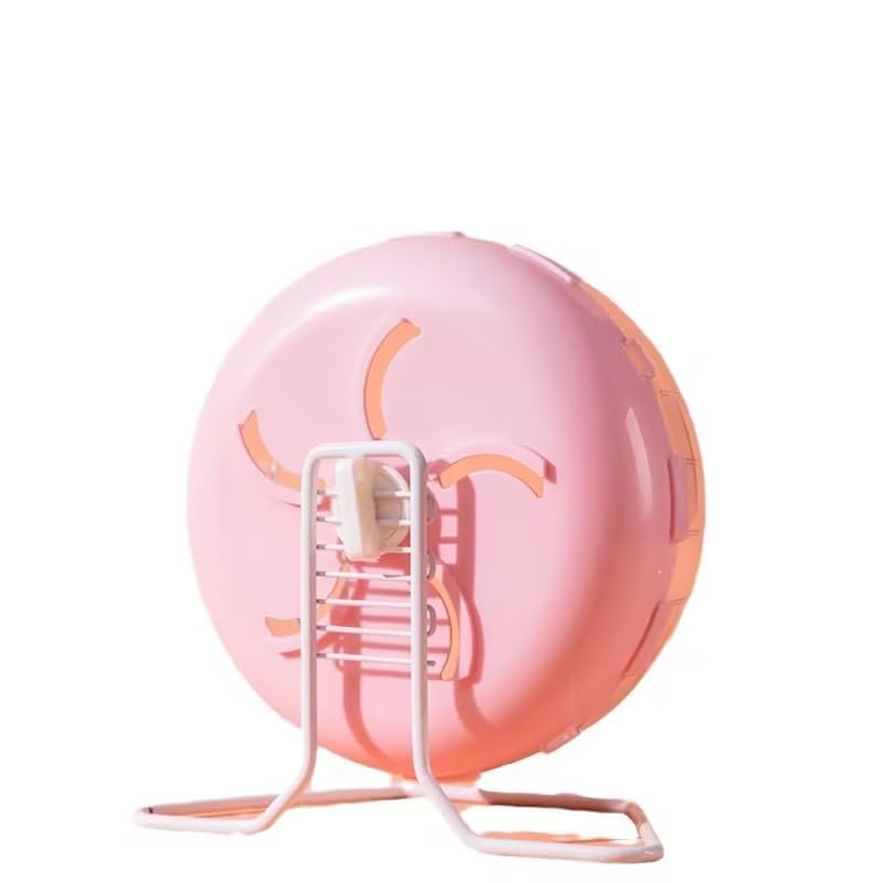 Grey Silent Hamster Wheel 7 inch, Silent Hamster Wheel Hamster Exercise Wheel, Height-Adjustable Hamster Wheel Cage Accessories, Hamster Running Toys Small Animals Exercise Wheels, for Hamster Wheel