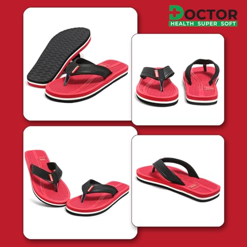 Image of DOCTOR HEALTH SUPER SOFT Men's Acupressure Slippers | Flip-Flops | Men's & Boy's Slippers | Comfortable & Lightweight | Soft Foot Massager | All Day Wear Acupressure Slipper