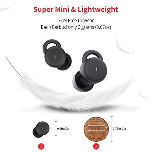 Sleeping Earbuds, Smallest Sleepbuds Comfortable In-Ear Headphones With Mic Noise Reduction Earbuds For Sleeping On Side Snoring Yoga #TOP2