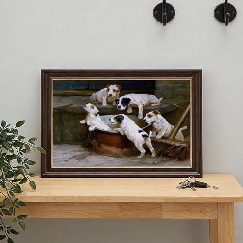 Impression sur toile chiots de renard terrier décoration murale 50,8 cm - 7