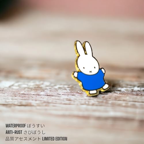 Image of Enamel Bunny Pin - Cute Rabbit Brooch for Women & Girls - Lapel Clip Animal Pins