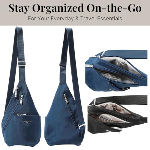 Image of Baggallini Mini Sling - 12x7 inch Sling Crossbody Bag Backpack with Adjustable Shoulder Strap