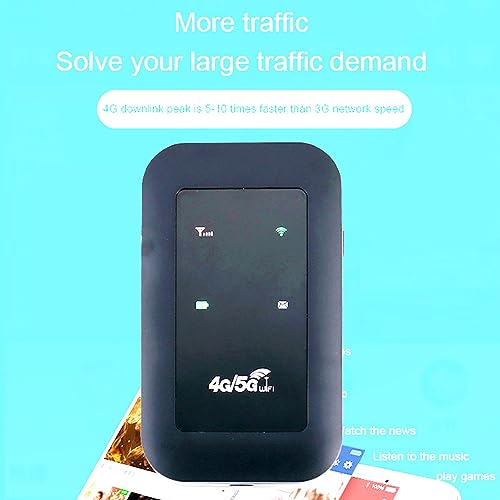 Image of VBESTLIFE 4G WiFi Router, 150Mbps 8 Users Portable Mobile WiFi Hotspot with Micro SIM Slot, 2100mAh Battery, for Travel Home Laptop Phone (EU Standard)