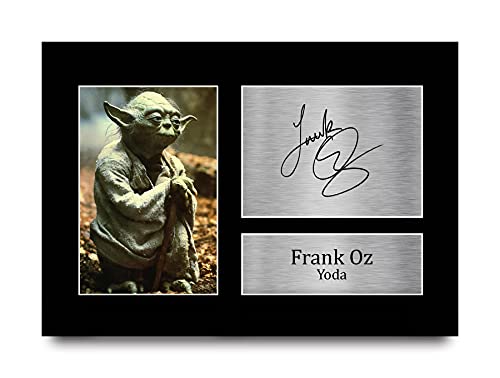 HWC Trading A4 Frank Oz Star Wars Yoda Cadeaux Imprimé Signé Autographe Photo pour les fans de cinéma - A4