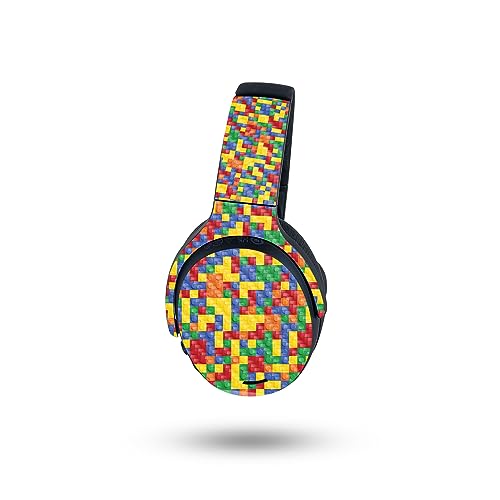 Image of MightySkins Carbon Fiber Skin Compatible with Skullcandy Crusher ANC 2 - Brick by Brick | Protective, Durable Textured Carbon Fiber Finish | Easy to Apply