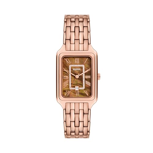La Mejor Selección de Fossil Reloj Dama - los preferidos. 49 Reloj Fossil Modelo: ES5323 Raquel de acero inoxidable en color oro rosa para mujer