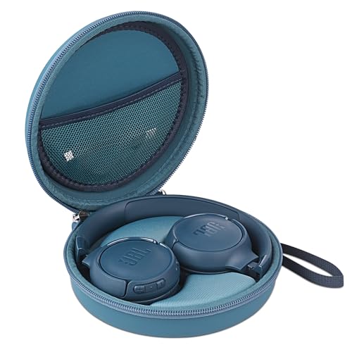 STUKCAZE Headphone Case for JBL Tune 510BT 520BT Hard Portable Headphone Carrying Case Over Ear Headphone Storage Protective Case (Blue)