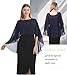 Hotshawl Capelets für Frauen Chiffon Cape Schals und Wraps für Abendkleid Hochzeit Umhänge Cover Up, Marineblau, Einheitsgröße