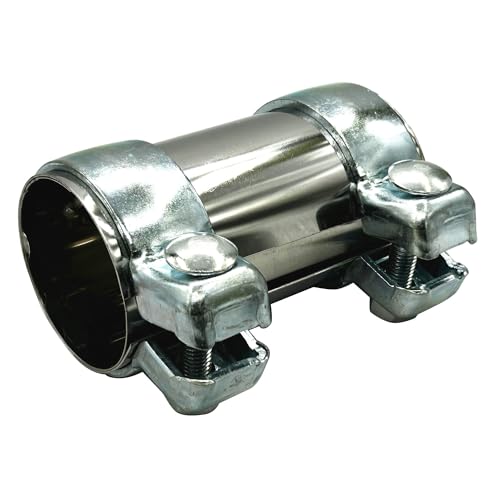 LPFIDI Auspuffschelle Set - Exhaust Component - Silber - Modern - Stahl - 60 mm x 125 mm
