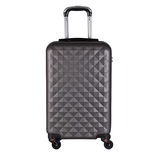 Mala de Bordo em ABS Com 4 Rodas 360 - Oslo (Grafite)